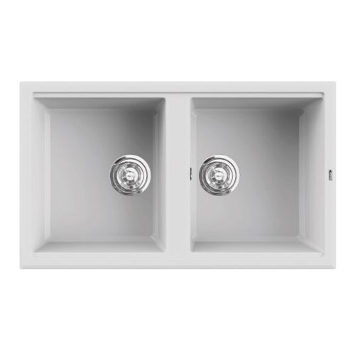 Chậu rửa bát Konox Granite Phoenix 860 White Silver