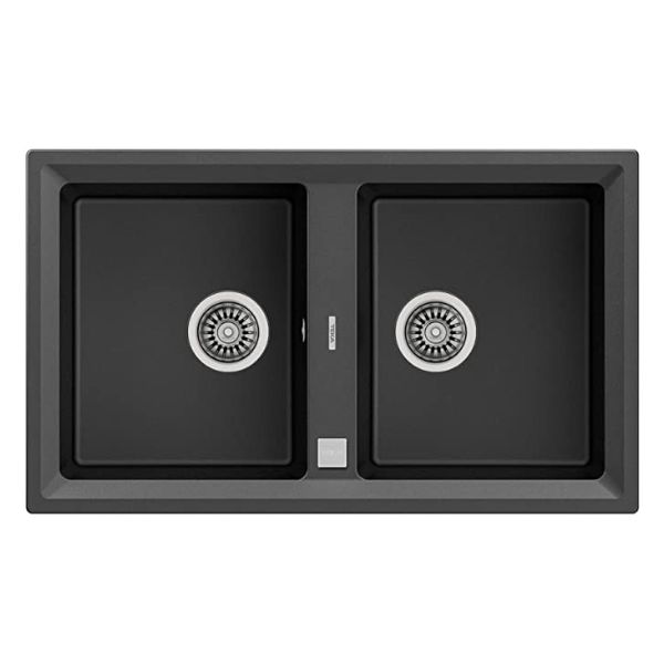 Chậu đá Teka STONE 90 B-TG 2B Black Chậu đá Teka STONE 90 B-TG 2B Black