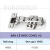 Bản lề inox cong 1/2 Eurogold EWS102 2 Bản lề inox cong 1/2 Eurogold WS02
