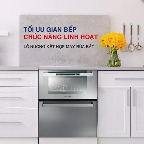 Dou lò nướng kết hợp máy rửa bát Rosieres R2IN1X 3 Chức năng Dou lò nướng kết hợp máy rửa bát Rosieres R2IN1X