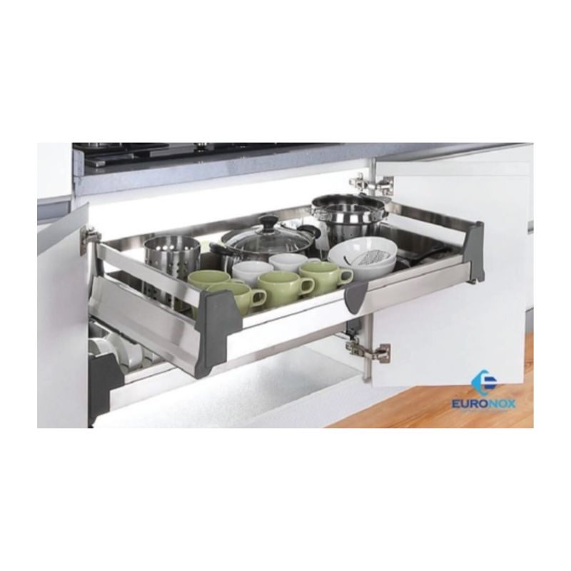 Giá xoong nồi inox đáy đặc âm tủ Euronox EU1.90 Giá xoong nồi inox đáy đặc âm tủ Euronox EU1.90