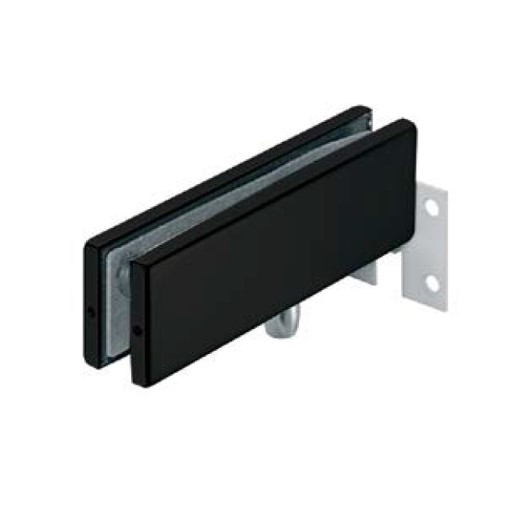 Kẹp kính trên khung gắn tường màu đen Hafele 981.00.667 Kẹp kính trên khung gắn tường màu đen Hafele 981.00.667