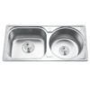 Chậu rửa bát inox 2 hố Gorlde GD-5312 1 Chậu rửa bát inox 2 hố Gorlde GD-5312