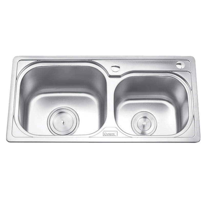 Chậu rửa bát inox 2 hố Gorlde GD-5602 Chậu rửa bát inox 2 hố Gorlde GD-5602
