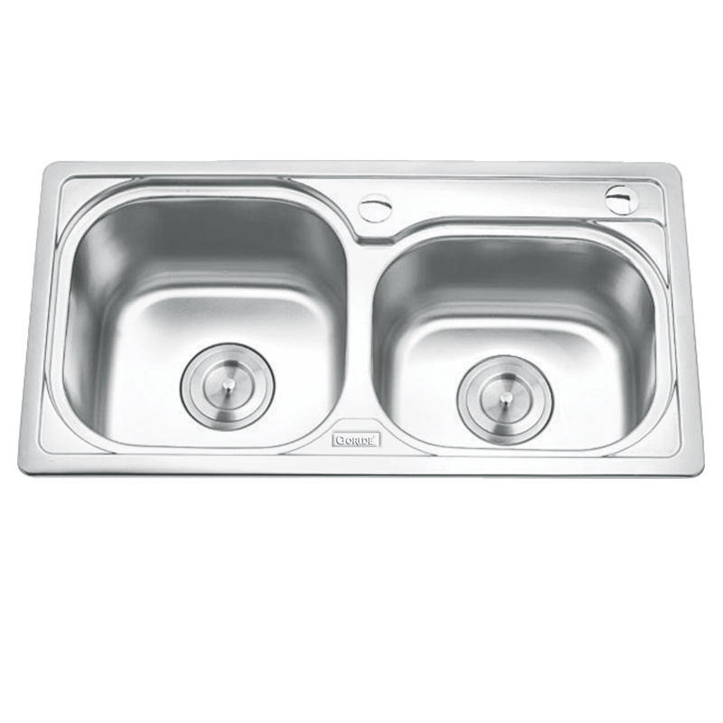 Chậu rửa bát inox 2 hố Gorlde GD-5702 Chậu rửa bát inox 2 hố Gorlde GD-5702