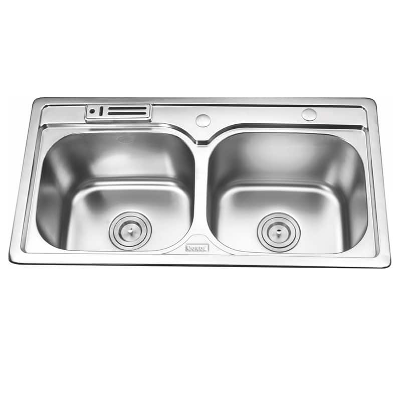 Chậu rửa bát inox 2 hố Gorlde GD-5812 Chậu rửa bát inox 2 hố Gorlde GD-5812