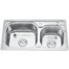 Chậu rửa bát inox 2 hố Gorlde B-208 2 Chậu rửa bát inox 2 hố Gorlde B-208