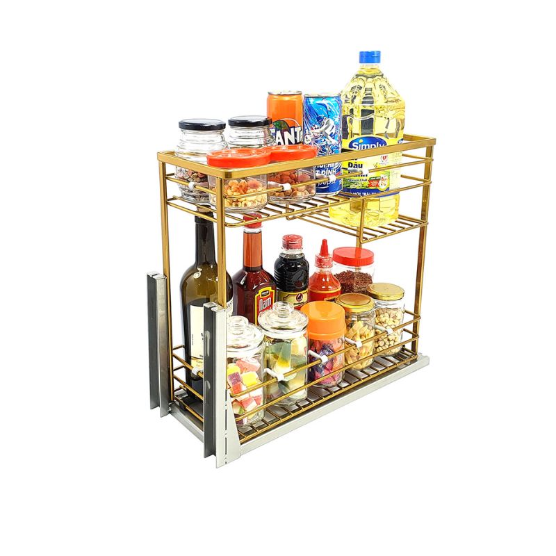 Hình ảnh giá gia vị inox 304 nan dẹt BossEU BS301.125G Hình ảnh giá gia vị inox 304 nan dẹt BossEU BS301.125G