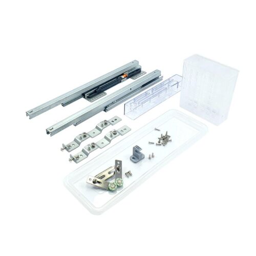 Giá dao thớt inox mạ crom BossEU BS250D 4 Ray trượt giá dao thớt inox mạ crom BossEU BS250D