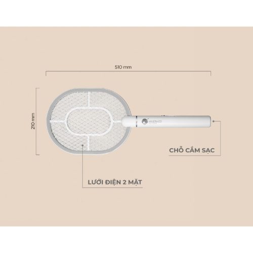 Vợt muỗi Hawonkoo MSH-021-YK 5 Kích thước vợt muỗi Hawonkoo MSH-021-YK