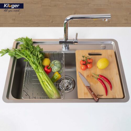 Ảnh thực tế thớt gỗ tre Kluger KCB-101W