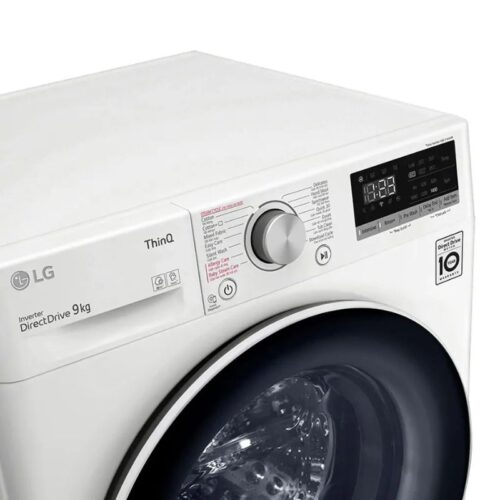 Bảng điều khiển máy Giặt LG Inverter AI DD 9 Kg FV1409S4W cửa trước