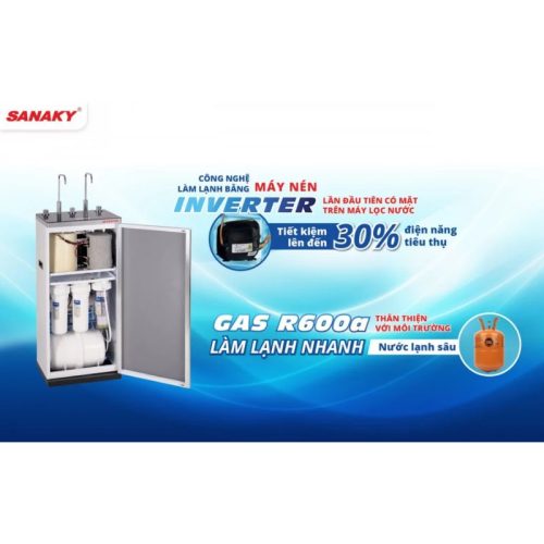 Bên trong máy lọc nước Sanaky VH-6210VD3