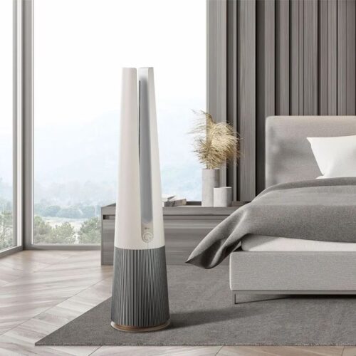 Hình ảnh máy lọc không khí LG PuriCare Aero Tower Hit FS15GPBK0 Màu Be
