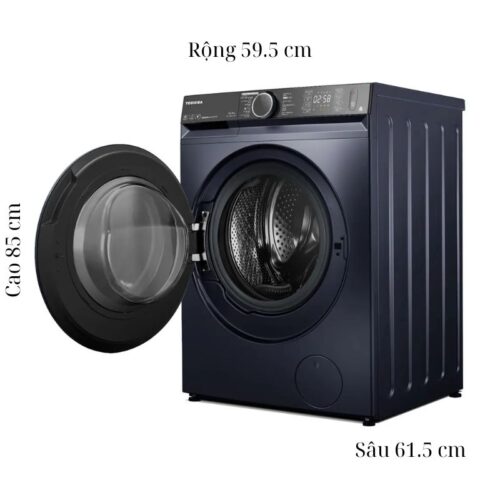 Kích thước máy Giặt Toshiba Inverter 10.5 Kg TW-T23BU115UWV(MG) cửa trước