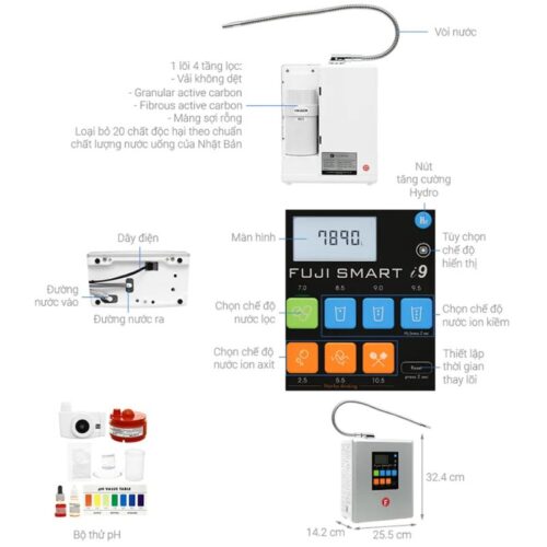 Kích thước máy lọc nước Fuji Smart I9