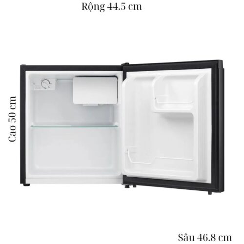 Kích thước tủ Lạnh 1 cánh mini 45 Lít Hisense HR05DB