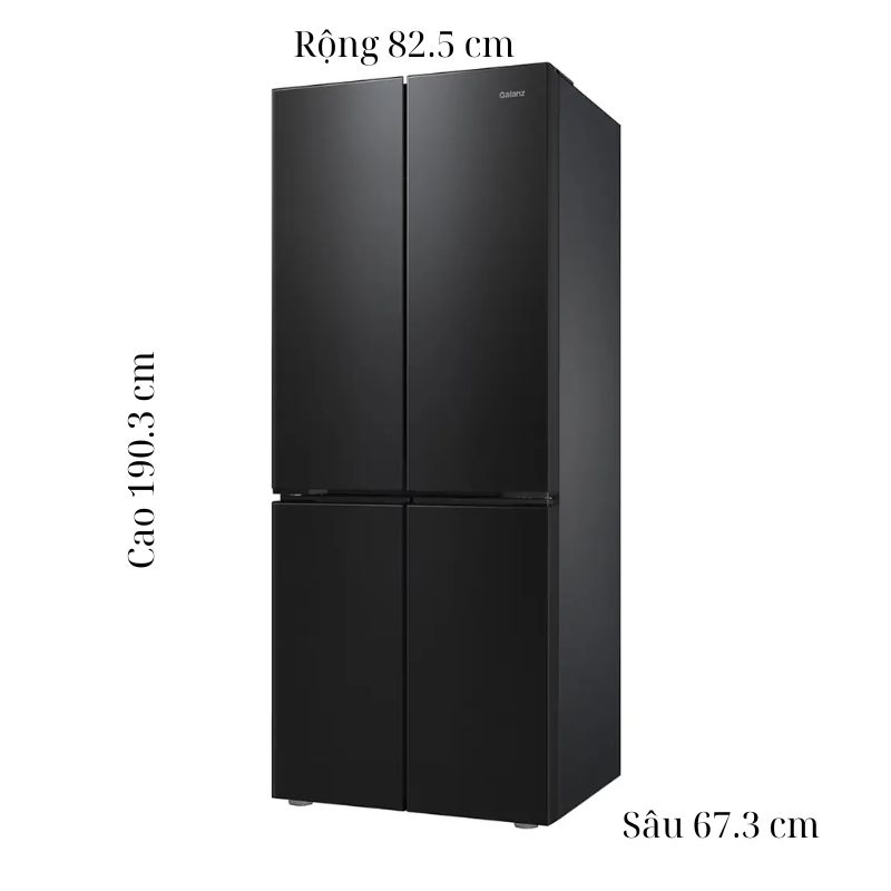 Kích thước tủ Lạnh 4 cánh Multi Doors Inverter 500 Lít Galanz BCD-500WTEP Kích thước tủ Lạnh 4 cánh Multi Doors Inverter 500 Lít Galanz BCD-500WTEP