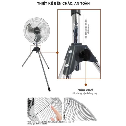 Ảnh quạt đứng công nghiệp Sowun SW-823
