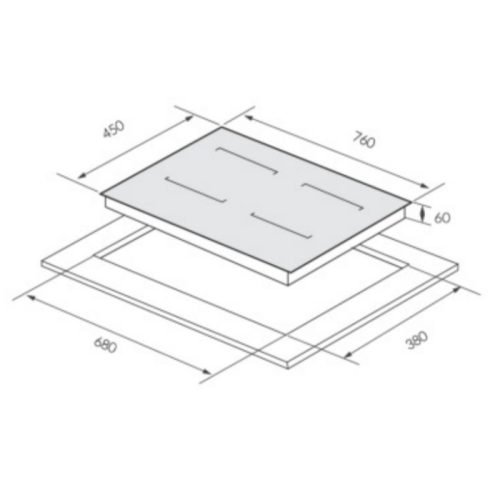 Kích thước bếp từ GrandX GX IP859Pro