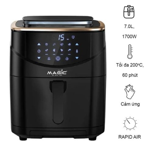 Nồi chiên không dầu kết hợp hấp Magic S07