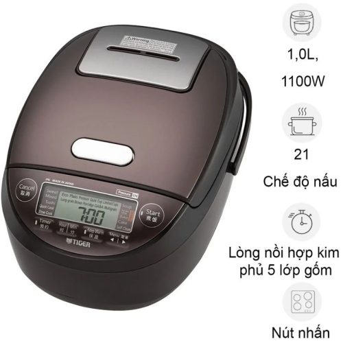 Nồi cơm điện tử cao tần áp suất Tiger JPK-W10W-T