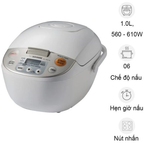 Nồi cơm điện tử Zojirushi NL-AAQ10-CA - 1.0 Lít