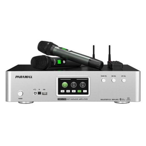 Amply Karaoke Tích Hợp Vang Số Và Micro Không Dây Paramax EURO A700 (Silver)