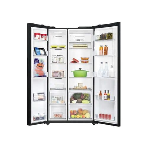 Cánh tủ lạnh 2 cánh Side By Side Inverter 646 lít Aqua AQR-S682XA(SLB)