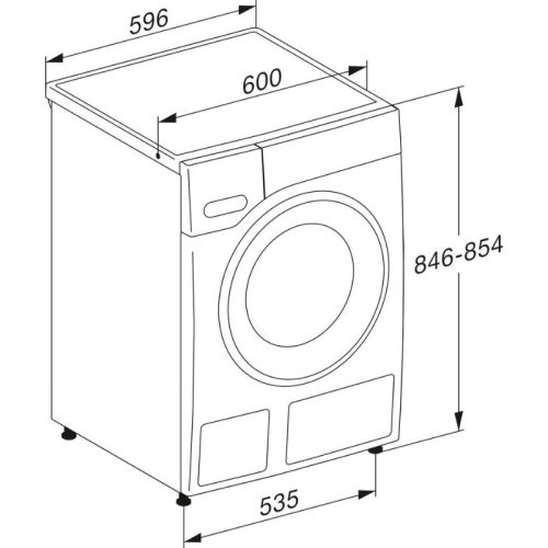 Kích thước máy giặt Miele WWR860WPS