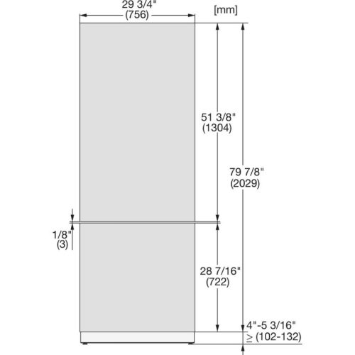 Kích thước tủ lạnh Miele KF 2802 Vi MasterCool
