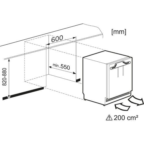 Kích thước tủ mát Miele K 31222 Ui-1