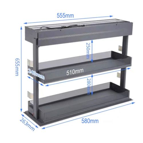 Kích Thước Giá gia vị điện Eurogold EMV2060
