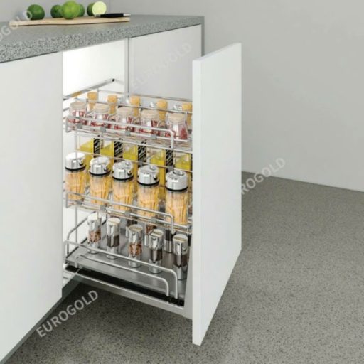 Giá gia vị nan oval, ray giảm chấn Eurogold EPV3040F