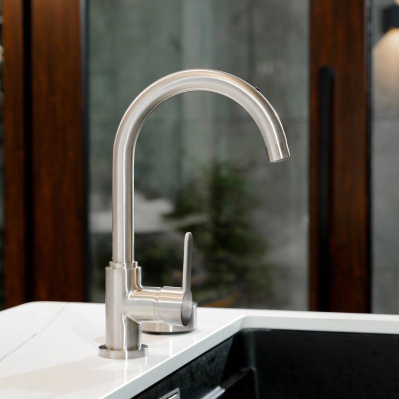 Ảnh vòi rửa bát Wasserwerk WK 5 Stainless steel look 700505 Ảnh vòi rửa bát Wasserwerk WK 5 Stainless steel look 700505