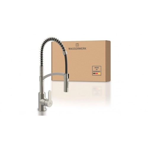 Vòi rửa bát Wasserwerk WK 3 stainless steel look, spiral spring 700555