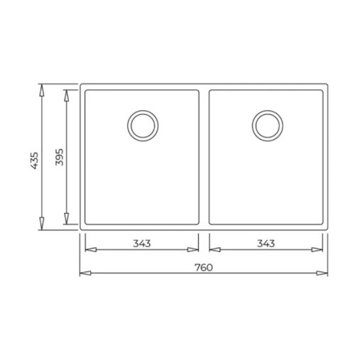 Chậu rửa Teka Square 2B 760 TG 115260024 4 kich thuoc chau rua teka square 2b 760 tg 115260024
