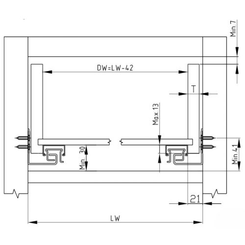 kich thuoc ray am giam chan nhan mo epc evo 450mm hafele 433.32.154