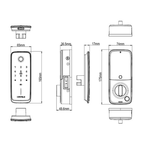 kich thuoc khoa dien tu hafele nova mr2501b 499.21.226