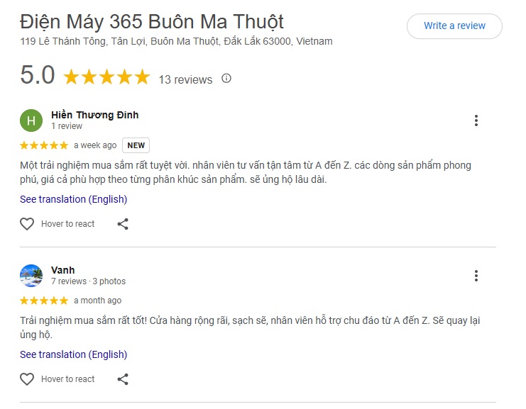 Cửa hàng GrandX chính hãng tại Buôn Ma Thuột, Đắk Lắk 5 Khách hàng nói gì về cửa hàng