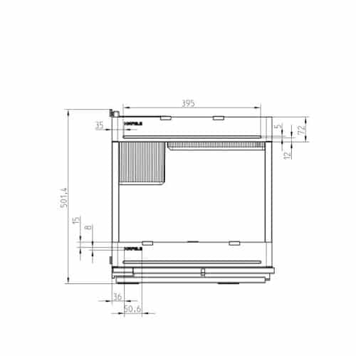 Kích thước Kệ đựng gia vị Hafele 545.14.302