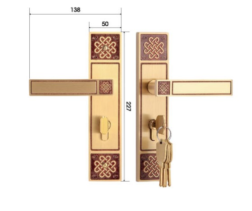 Khóa Cửa Chính Demax CLK319 Brass