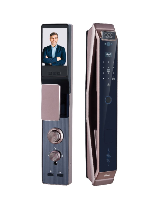 Khóa thông minh nhận diện khuôn mặt Face ID_3D EL966 CNC BROWN