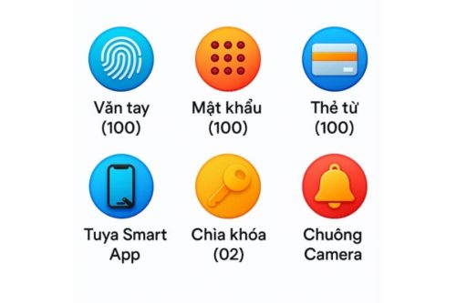 Khoa dien tu Hubert HB CN82F Bronze 1
