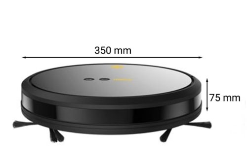 Robot hut bui Hubert HB D68 SERIE 2 black 1