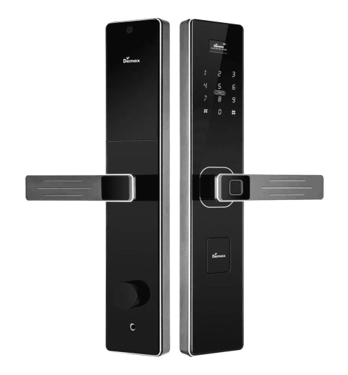 Khóa thông minh tự động màu xám sao Demax EL680 GS CNC