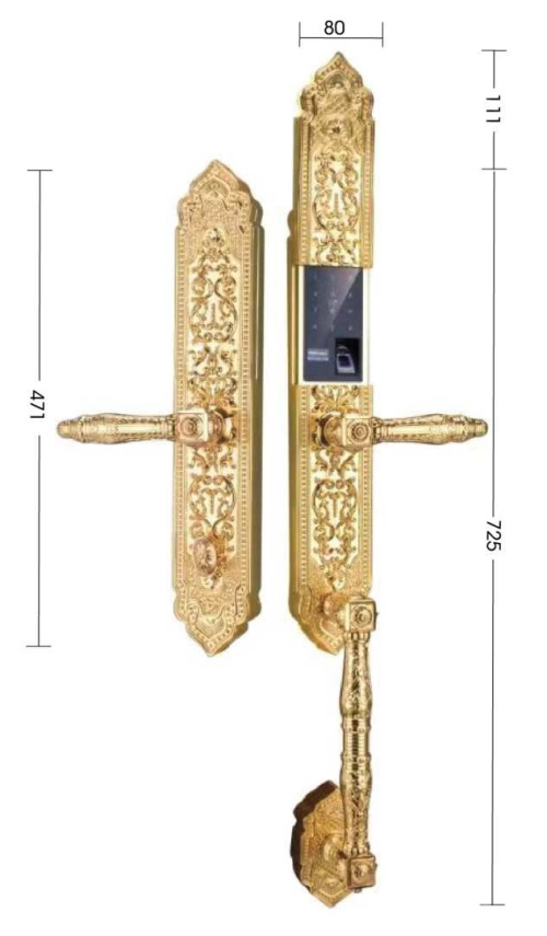Khóa đại sảnh – biệt thự mạ vàng 24K SL899 GOLD